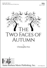 The Two Faces of Autumn SA choral sheet music cover